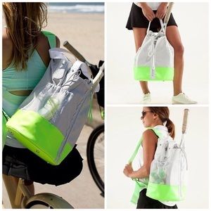 Lululemon Rally Tennis Bag Nimbus/Zippy Green
